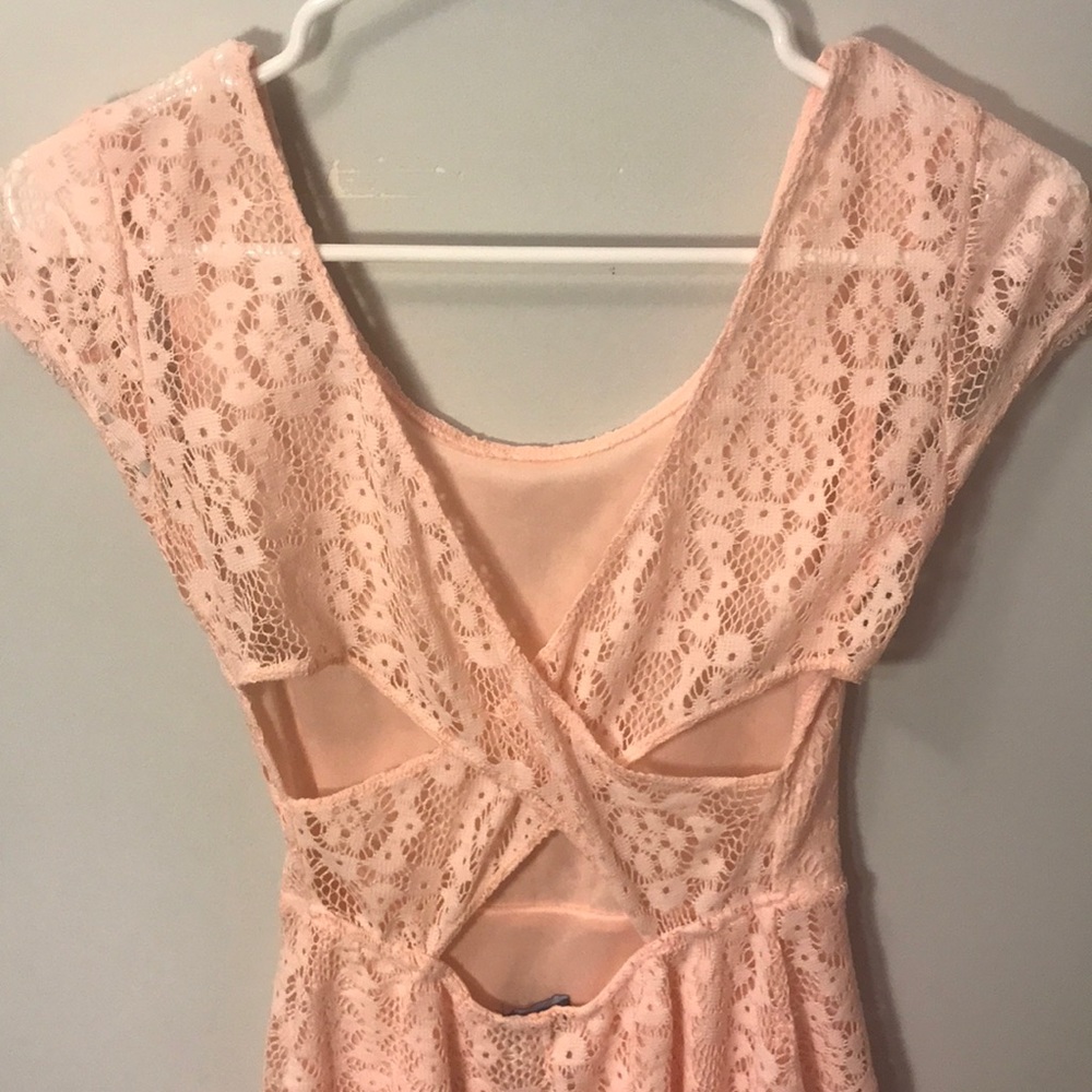 Wet seal pink lace dress - Picture 3 of 6